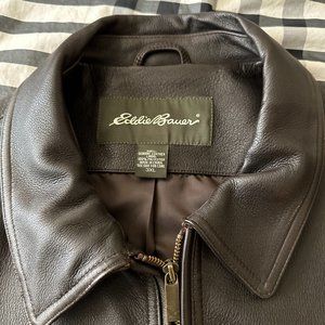 Eddie Bauer Leather Bomber Jacket Men's Size 3XL